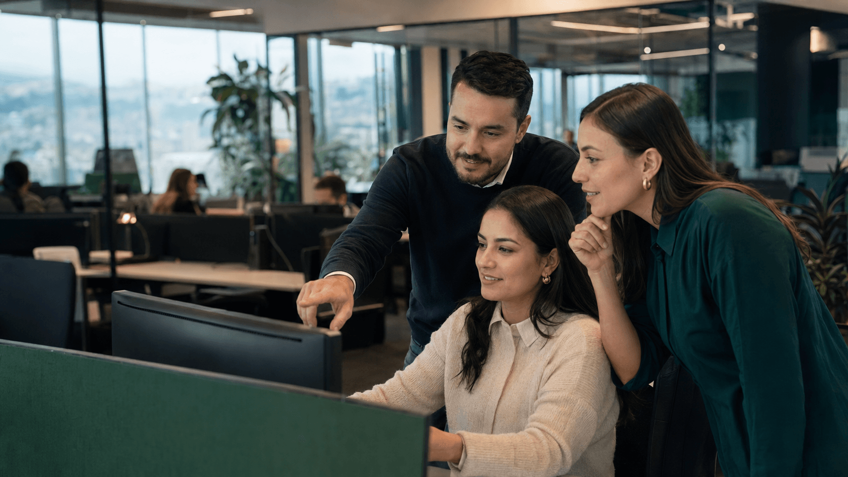 Colaboración bilingüe de BPO en Bogotá